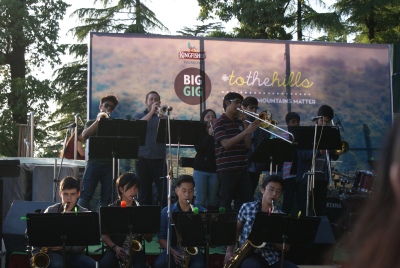 Woodstock School Jazz Band performing at the Big gig Summer festival edition 2015